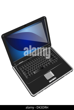 Laptop isolated on white background Stock Photo - Alamy