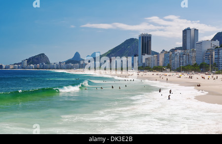 Copacabana beach in Rio de Janeiro Stock Photo