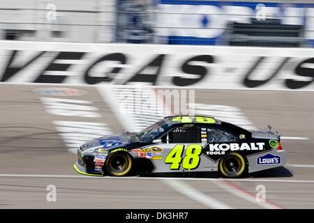 Mar 05, 2011 - Las Vegas, Nevada, U.S. - JIMMIE JOHNSON during the 2011 NASCAR weekend at the Las Vegas Motor Speedway. (Credit Image: © Dave Smith/ZUMApress.com) Stock Photo