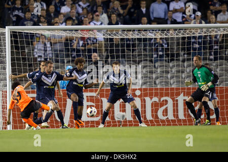 Mar 05, 2011 - Melbourne, Victoria, Australia - Jeju United defeated Melbourne Victory 2-1 in a Asian Football Confederation Champions League Group E football match at Etihad Stadium (Docklands Stadium). (Credit Image: © Andrew Gyopar/ZUMAPRESS.com) Stock Photo