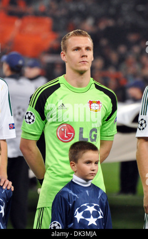 Bernd Leno during the champion league match Bayer Leverkusen - FC ...