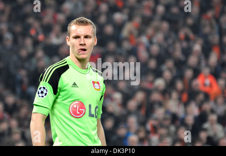 Bernd Leno during the champion league match Bayer Leverkusen - FC ...