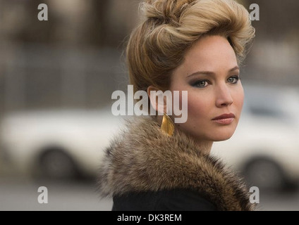 AMERICAN HUSTLE 2013 Columbia Pictures film with Jennifer Lawrence Stock Photo