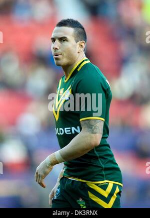 Manchester, UK. 1st Dec, 2013. Darius Boyd (Australia) - New Zealand v Australia - Rugby League World Cup Final - Old Trafford - Manchester - UK. Credit:  Sport In Pictures/Alamy Live News Stock Photo