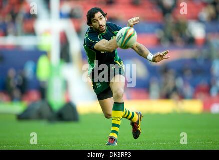 Manchester, UK. 1st Dec, 2013. Johnathan Thurston (Australia) - New Zealand v Australia - Rugby League World Cup Final - Old Trafford - Manchester - UK. Credit:  Sport In Pictures/Alamy Live News Stock Photo