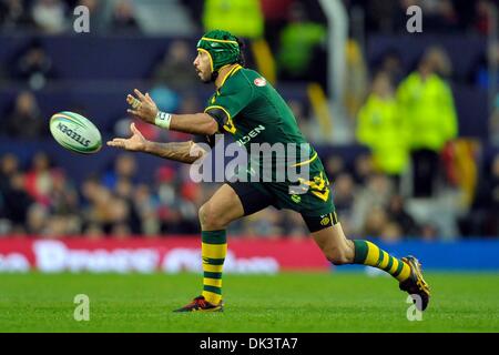 Manchester, UK. 1st Dec, 2013. Johnathan Thurston (Australia) - New Zealand v Australia - Rugby League World Cup Final - Old Trafford - Manchester - UK. Credit:  Sport In Pictures/Alamy Live News Stock Photo