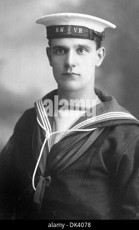A SAILOR FROM WORLD WAR ONE SERVING WITH THE ROYAL NAVY VOLUNTEER RESERVE Stock Photo