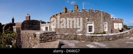 Panoramc, photostiched image of Walmer Castle, Walmer, Deal, Kent.