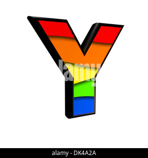 Rainbow letter M Stock Photo - Alamy