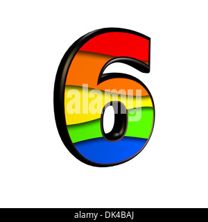 digit with rainbow texture - 0 Stock Photo - Alamy