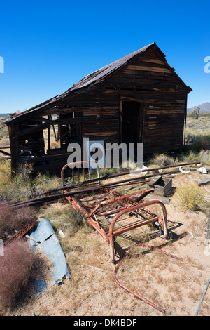 Very old abandoned house in the desert Stock Photo