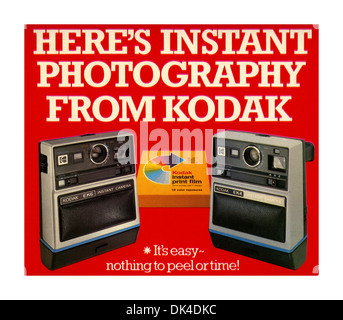 Archive/Kodak Instant Camera EK6 1976 launch press ad photography for Kodak Ltd by Ian Shaw Kodak Photographer Stock Photo
