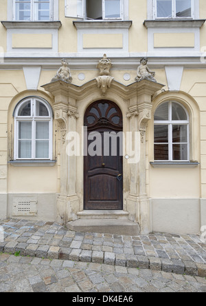 The Third Man doorway - doorway in which Orson Welles as Harry Lime is hiding from Joseph Cotton in the Carol Reed film Stock Photo