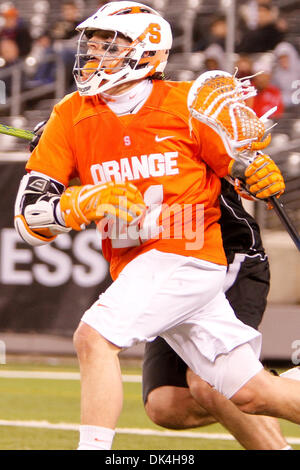 Apr. 3, 2011 - East Rutherford, New Jersey, U.S - Syracuse Orange attacker Tim Desko (21) in lacrosse action against the Duke Blue Devils during the Konica Minolta Big City Classic at The New Meadowlands Stadium in East Rutherford, NJ. Syracuse defeated Duke 13-11. (Credit Image: © Debby Wong/Southcreek Global/ZUMAPRESS.com) Stock Photo