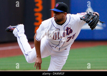 New York Mets pitcher Francisco Rodriguez (#75) steps in at the
