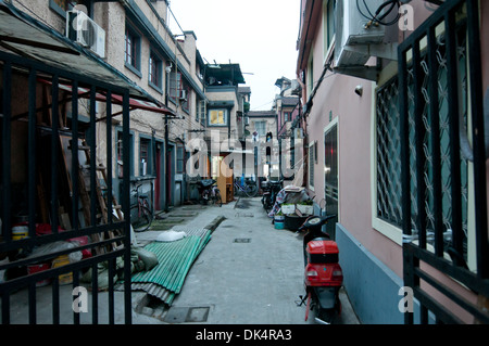 Courtyard in Shanghai, China Stock Photo