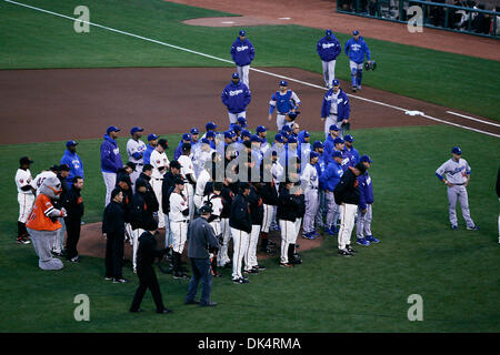 Apr. 11, 2011 - San Francisco, California, U.S - during the MLB game between the San Francisco Giants and the Los Angeles Dodgers. (Credit Image: © Dinno Kovic/Southcreek Global/ZUMAPRESS.com) Stock Photo