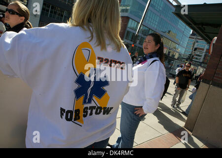 Apr. 11, 2011 - San Francisco, California, U.S - Fund raising for Brian Stow  before the MLB game between the San Francisco Giants and the Los Angeles Dodgers. (Credit Image: © Dinno Kovic/Southcreek Global/ZUMAPRESS.com) Stock Photo