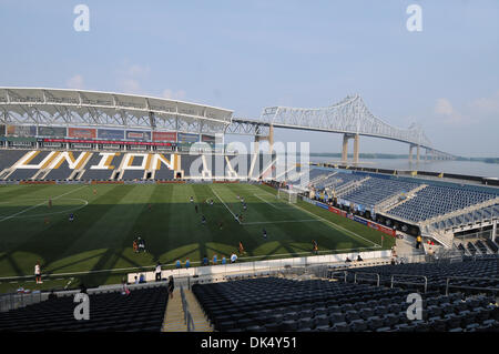 July 20, 2011 - Chester, Pennsylvania, U.S - The Philadelphia Unions stadium, PPL Park. The Philadelphia Union and  Everton are tied 0-0 at the half in a MLS friendly match being played at PPL Park in Chester, Pennsylvania (Credit Image: © Mike McAtee/Southcreek Global/ZUMAPRESS.com) Stock Photo