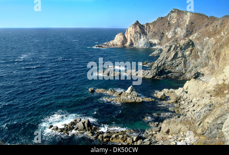 The southern coast of the Japan sea, Primorsky krai. The view from the top Russia Stock Photo