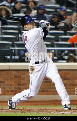 Apr. 21, 2011 - Corona, New York, U.S - New York Mets third baseman David Wright (5) hits a homerun in the bottom of the fourth inning against the Houston Astros at Citi Field in Corona, NY. (Credit Image: © Debby Wong/Southcreek Global/ZUMAPRESS.com) Stock Photo