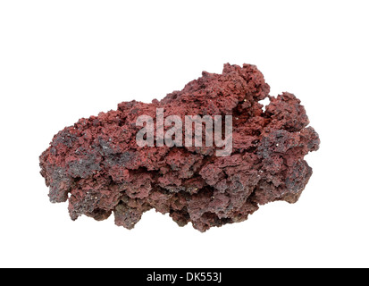 Volcanic stone isolated on white background Stock Photo