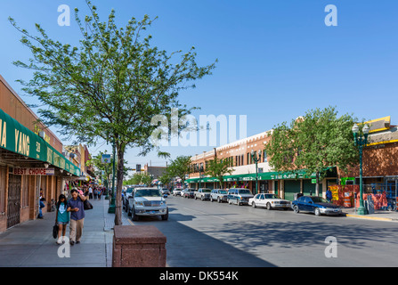 Stores on South El Paso Street in downtown El Paso, Texas, USA Stock Photo