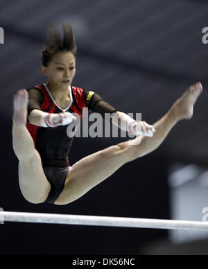 Apr. 24, 2011 - Tokyo, Japan - RIE TANAKA competes in the uneven bars during the 65th Japan Artistic Gymnastics National Championships final at the Yoyogi National Stadium in Tokyo, Japan. RIE TANAKA came 2nd in this competition. (Credit Image: © Shugo Takemi/Jana Press/ZUMAPRESS.com) Stock Photo