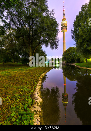 Olympia Park in Munich, Germany Stock Photo