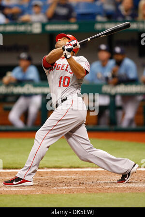 September 19, 2023, St. Petersburg, Florida, USA: Los Angeles Angels center  fielder Brett Phillips