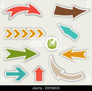 color vector arrows Stock Vector