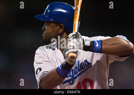 May 24, 2011 - Houston, Texas, U.S - Los Angeles Dodgers OF Tony Gwynn Jr. (10) at the plate. Los Angeles Dodgers beat the Houston Astros 5 - 4 at Minute Maid Park in Houston Texas. (Credit Image: © Juan DeLeon/Southcreek Global/ZUMAPRESS.com) Stock Photo