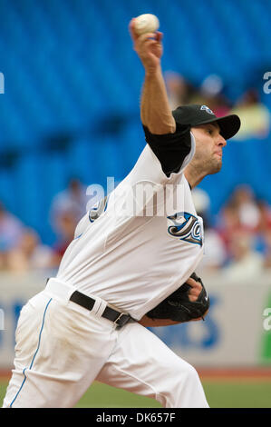 July 20, 2011 - Toronto, Ontario, Canada - Toronto Blue Jays Pitcher Brandon Morrow (23) in action against the Seattle Mariners. The Toronto Blue Jays lead the Seattle Mariners 8 - 2 after 4 innings. (Credit Image: © Keith Hamilton/Southcreek Global/ZUMAPRESS.com) Stock Photo