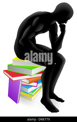 The thinker pose hi-res stock photography and images - Alamy