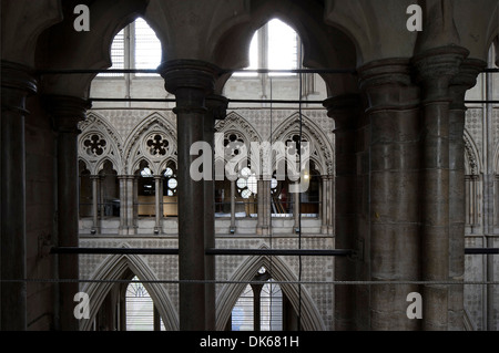 Westminster Abbey, London, United Kingdom. Architect: Several, 1745. Triforium. Stock Photo