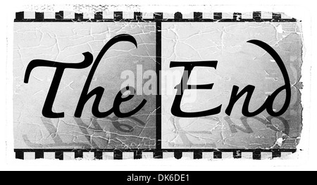 images of the end Movie ending screen Stock Photo