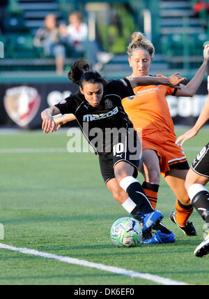 June 03, 2011: The Western New York Flash tied Sky Blue FC 2-2 at Sahlen's Stadium in Rochester, NY. Western New York forward Marta (#10) takes the  ball away from Sky Blue FC.(Credit Image: © Alan Schwartz/Cal Sport Media/ZUMAPRESS.com) Stock Photo