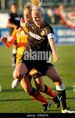 June 03, 2011: The Western New York Flash tied Sky Blue FC 2-2 at Sahlen's Stadium in Rochester, NY. Western New York Flash's Caroline Seger (#9) in action while playing Sky Blue FC.(Credit Image: © Alan Schwartz/Cal Sport Media/ZUMAPRESS.com) Stock Photo