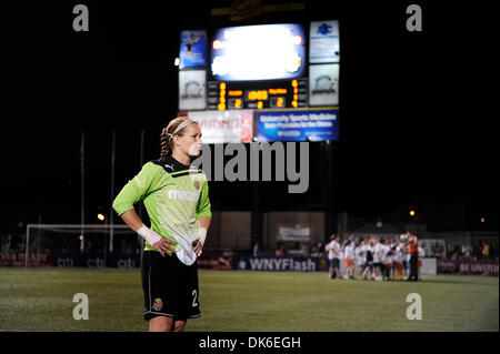 June 03, 2011: Western New York Flash goal keeper Ashlyn Harris (#24) after her team tied Sky Blue FC 2-2.(Credit Image: © Alan Schwartz/Cal Sport Media/ZUMAPRESS.com) Stock Photo