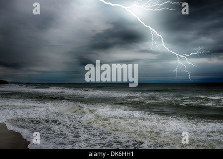 Storm on the sea after a rain. HDR image Stock Photo - Alamy
