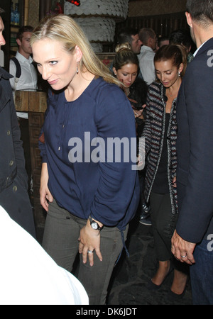 Zara Phillips leaving Mahiki nightclub. London, England - 26.09.12 Stock Photo