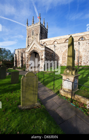 St Nicholas Church Hornsea East Riding of Yorkshire England Stock Photo ...