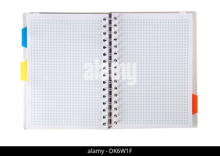 Open notebook Stock Photo