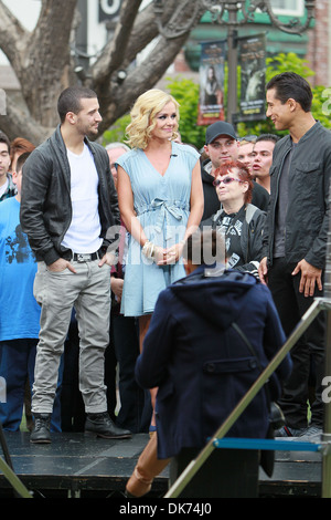 Singer and 'Dancing With Stars' Contestant Katherine Jenkins and her Dance Partner Mark Ballas at Grove to appear on Stock Photo