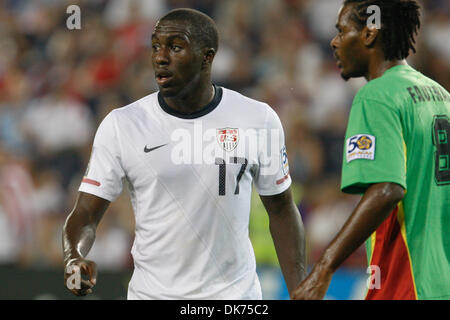 June 14, 2011 - Kansas City, KANSAS, U.S - United States forward Jozy Altidore (17) in the match between Guadeloupe and United States in Group C play of the 2011 CONCACAF Gold Cup at Livestrong Sporting Park in Kansas City, Kansas. The United States defeated Guadeloupe 1-0. (Credit Image: © James Allison/Southcreek Global/ZUMAPRESS.com) Stock Photo