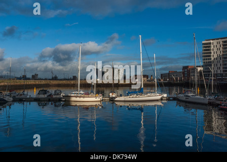 Belfast Harbour Marina Stock Photo