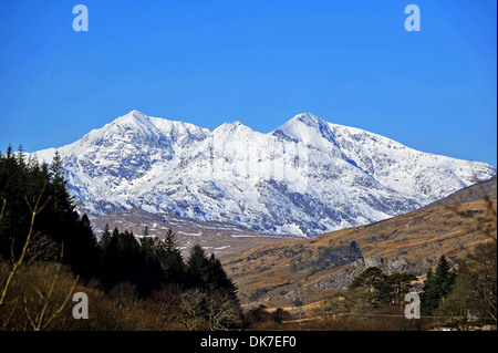 Snowdon, the highest mountain in Wales, Snowdonia National Park, Gwynedd, North Wales Stock Photo