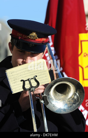 Salvation Army band musician, Salvation Army band, UK Stock Photo