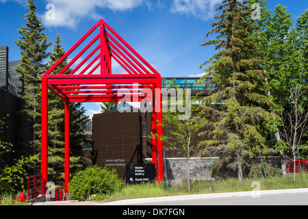 The Peter Lougheed building at the Banff Center Inspiring Creativity Campus in Banff, Banff National Park, Alberta, Canada. Stock Photo