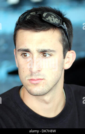 June 24, 2011 - Norwalk, Ohio, U.S - Pro Stock driver Vincent Nobile sits at the autograph table inside the Mopar tent. (Credit Image: © Alan Ashley/Southcreek Global/ZUMAPRESS.com) Stock Photo